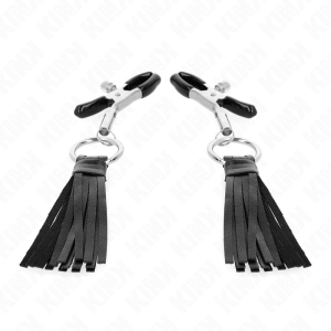 KINK - PINZAS PARA PEZONES CON BORLAS DE POLIPIEL 6 CM