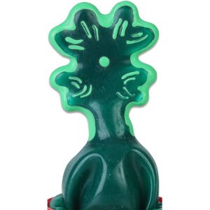 CONDOMERIE - PRESERVATIVO DECORATIVO PINTADO A MANO HOJA DE TRÉBOL