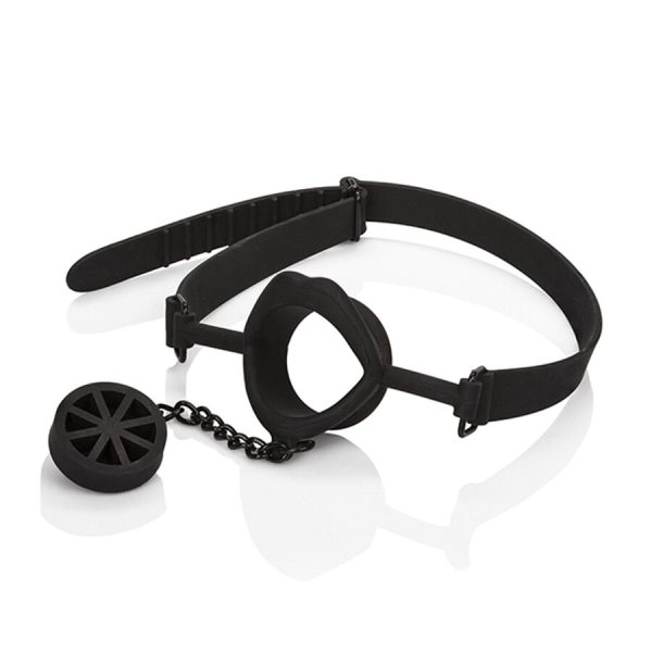 CALEXOTICS - SCANDAL MORDAZA CON TAPÓN DE SILICONA NEGRO