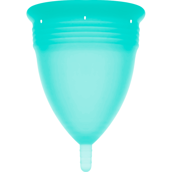 STERCUP - COPA MENSTRUAL FDA SILICONA AQUAMARINA - TALLA S