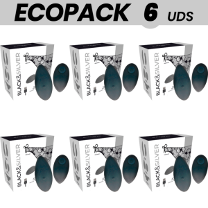ECOPACK 6 UDS - BLACK&SILVER ZARA ESTIMULADOR CONTROL REMOTO