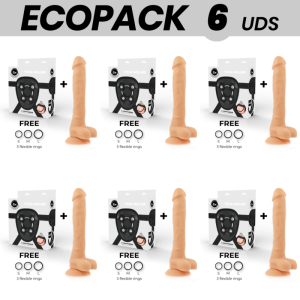 ECOPACK 6 UDS - COCK MILLER ARNES + SILICONA DENSITY ARTICULABLE COCKSIL 24 CM