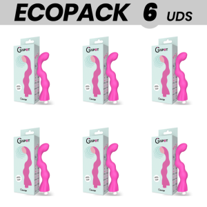 ECOPACK 6 UDS - G-SPOT GEORGE VIBRADOR PUNTO G ROSA CHICLE