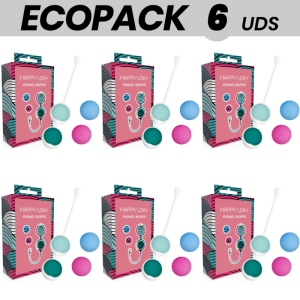 ECOPACK 6 UDS - HAPPY LOKY KEGEL BEADS ENTRENAMIENTO SUELO PELVICO