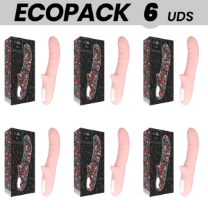 ECOPACK 6 UDS - MIA PISA VIBRADOR ROTADOR ROSA