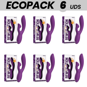 ECOPACK 6 UDS - REWOLUTION REWOFUN VIBRADOR FLEXIBLE CON RABBIT