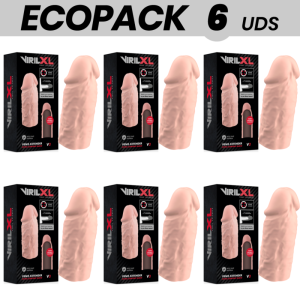 ECOPACK 6 UDS - VIRILXL EXTENSION DE PENE LIQUID SILICONE V3 NATURAL