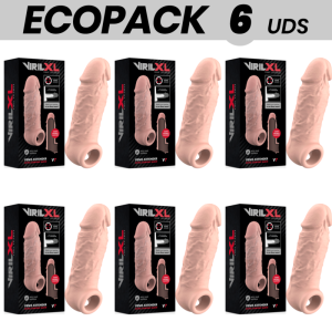 ECOPACK 6 UDS - VIRILXL EXTENSION DE PENE LIQUID SILICONE V7 NATURAL