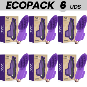 ECOPACK 6 UDS - WOMANVIBE AISHA DEDAL ESTIMULADOR SILICONA