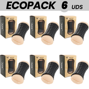 ECOPACK 6 UDS - WOMANVIBE MASTURBADOR DOBLE GUMY