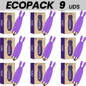 ECOPACK 9 UDS - WOMANVIBE BUGSY ESTIMULADOR RABBIT SILICONA