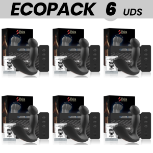 ECOPACK 6 UDS - IBIZA MASAJEADOR ANAL CONTROL REMOTO 11 x 4 CM