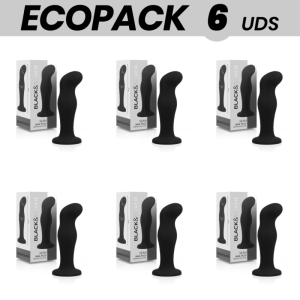 ECOPACK 6 UDS - BLACK&SILVER SEAN PLUG ANAL SILICONA PREMIUM NEGRO