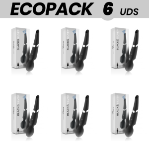 ECOPACK 6 UDS - BLACK&SILVER BECK WAND Y SUCCIONADOR 2 EN 1 SILICONA
