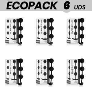 ECOPACK 6 UDS - BLACK&SILVER HARRY CADENA BOLAS ANALES 14 CM