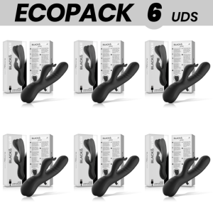 ECOPACK 6 UDS - BLACK&SILVER JAMIE VIBRADOR RABBIT EFECTO WAVE