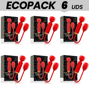 ECOPACK 6 UDS - MIA TOSCANA DOUBLE PLEASURE WAND + HUEVO VIBRADOR