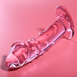 NEBULA SERIES BY IBIZA - MODELO 19 DILDO CRISTAL ROSA 18.5 CM -O- 4 CM