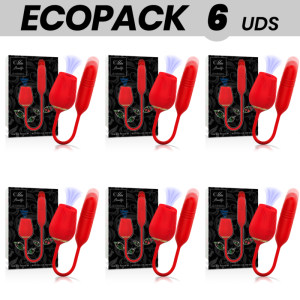 ECOPACK 6 UDS - MIA AMALFI DOBLE PLEASURE SUCCIONADOR + UP AND DOWN