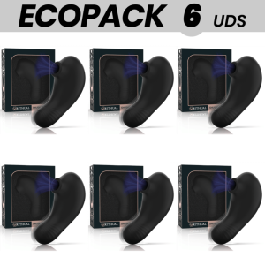 ECOPACK 6 UDS - RITHUAL SHUSHU PRO POCKET ESTIMULADOR CLITORIS 2 POTENTES MOTORES AZABACHE