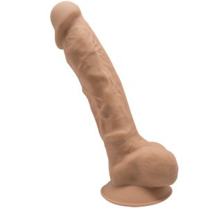 SILEXD - MODELO 1 PENE REALÍSTICO SILICONA PREMIUM SILEXPAN CARAMELO 17.5 CM