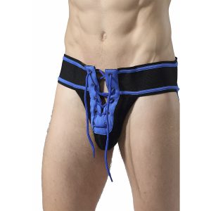 MOB - FETISH JOCKSTRAP FÚTBOL AZUL TALLA XL