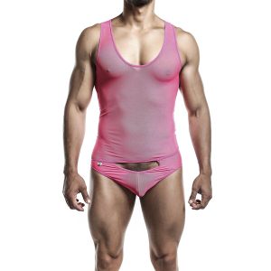 MOB - BODYSHEER TRANSPARTE ROSA TALLA L/XL