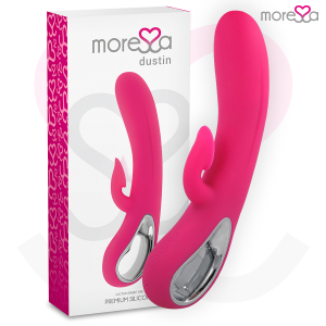 MORESSA - DUSTIN SUCCIONADOR CLITORIAL Y POTENTE VIBRACIÓN PREMIUM SILICONE RECARGABLE