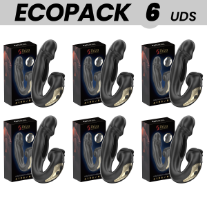 ECOPACKS 6 UDS - IBIZA ROSE VIBRADOR EFECTO OSCILANTE Y ESTIMULADOR CLÍTORIS
