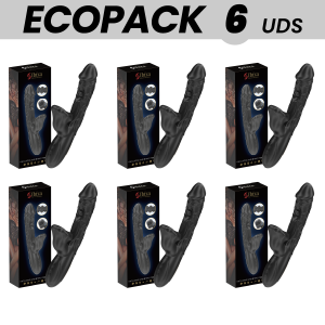 ECOPACKS 6 UDS - IBIZA VIBRADOR Y ESTIMULADOR DE CLÍTORIS CON EFECTO MORDEDOR Y ROTACIÓN