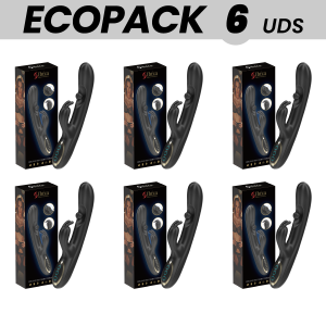 ECOPACKS 6 UDS - IBIZA POTENTE VIBRADOR RABBIT CON PERLA ROLLING MASAJEADORA