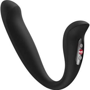FUN FACTORY - VELOCE DOBLE VIBRADOR INSERTABLE AIR PULSE NEGRO