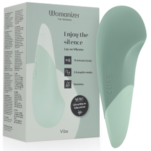 WOMANIZER - VIBE VIBRADOR LAY-ON SILENCIOSO VERDE CLARO