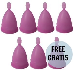 NINA KIKÍ - COPA MENSTRUAL TALLA S LILA 6 + 1 GRATIS