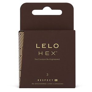 LELO HEX CONDOMS RESPECT XL 3 PACK